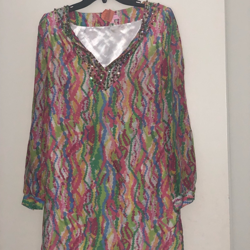Silk beaded Lilly